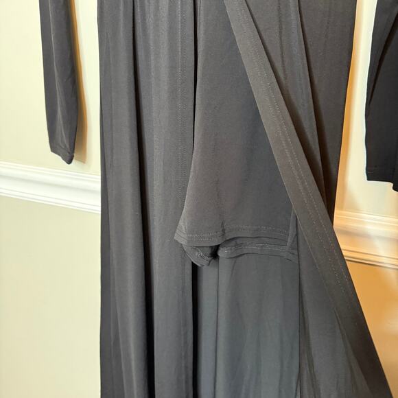 NWOT Venus Black Romper with Maxi Overlay - Picture 8 of 9